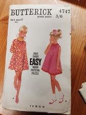 Vintage 1960s butterick for sale  INGATESTONE