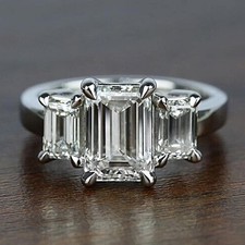 4ct emerald cut for sale  GLASGOW
