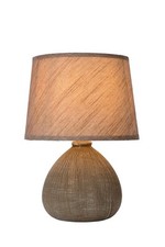 Lucide Ramzi Ceramiczna lampa stołowa E14 Retro Boho 18x26 cm Beżowa na sprzedaż  PL