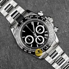 Relógio mod feito sob medida 39mm preto preto estilo panda com movimento cronógrafo VK63 comprar usado  Enviando para Brazil