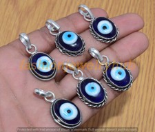 Pingente de pedra preciosa Evil Eye atacado 5 peças lotes de joias étnicas feitas à mão comprar usado  Enviando para Brazil