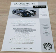 Brochure automobile cobra d'occasion  Libourne