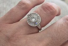 Dimonique halo ring for sale  HOCKLEY