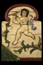 Ancien panneau sculpture d'occasion  Dettwiller