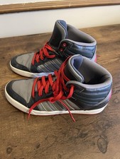 Tênis de basquete masculino Adidas Hightop cinza e vermelho usado tamanho 10 levemente usado comprar usado  Enviando para Brazil