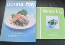 Livros de receitas Donna Hay X2- Capas duras de entretenimento instantâneo e frango em excelente estado usado comprar usado  Enviando para Brazil