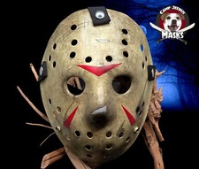 Máscara de hóquei Jason pintada à mão sexta-feira 13 parte 3 (III) "Filme preciso" comprar usado  Enviando para Brazil