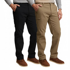 Usado, Calça de algodão forrada de lã vintage masculina à prova de intempéries preta bronzeada cores nova comprar usado Usado, Calça de algodão forrada de lã vintage masculina à prova de intempéries preta bronzeada cores nova comprar usado  Enviando para Brazil