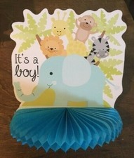 Baby boy shower party supply mixed lot-Gently used! Decorations/favor kits/games comprar usado  Enviando para Brazil