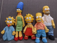 Os Simpsons Burger King brinquedo de pelúcia conjunto de 5 - 1990 Bart Marge Lisa Homer Maggie, usado comprar usado  Enviando para Brazil