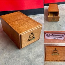 Vintage oak card for sale  MANCHESTER