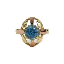 Ring blautopas 375 gebraucht kaufen  München