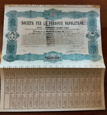 1926 certificato azionario usato  Roma