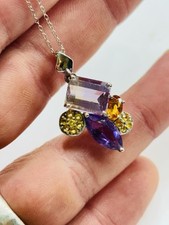 Silver multicoloured gemstones for sale  WELLINGTON