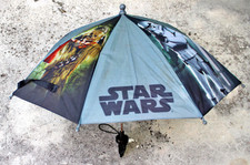 Usado, Guarda-chuva juvenil Star Wars personagens Darth Vader alça de corpo de plástico Lucasfilms comprar usado  Enviando para Brazil