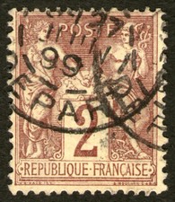 Selo usado França 1877–1900, Pax e Mercur comprar usado  Enviando para Brazil