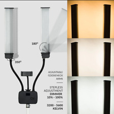Neatfi Braços Duplos Luz de Enchimento LED Estúdio Fotográfico Tripé Ajustável Telefone Flexível, usado comprar usado  Enviando para Brazil