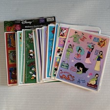 Lote de 34 Folhas Soltas Vintage Disney 2 Pacotes de Adesivos Adesivos comprar usado  Enviando para Brazil