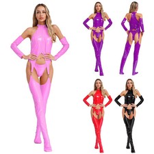 Damen wetlook bodysuit gebraucht kaufen  Bremen