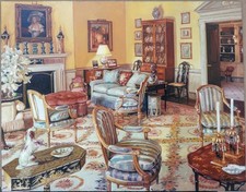 Usado, Interior da sala #1 pintura a óleo original por S. Lee comprar usado Usado, Interior da sala #1 pintura a óleo original por S. Lee comprar usado  Enviando para Brazil