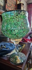 Turquoise crackle glass for sale  RYDE