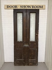 Porta de painel de madeira eduardiana vitoriana recuperada 2230 ou 2210 mm x 980 ou 975 mm comprar usado  Enviando para Brazil