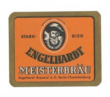 Bieretikett meisterbräu engel gebraucht kaufen  Prösen