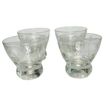 Etched floral footed for sale  Rolesville