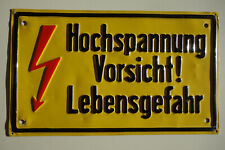 Warnschild hochspannung vorsic gebraucht kaufen  Dietzenbach