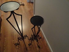 candle pillar holders black for sale  Blackwood