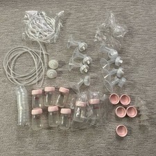 Lote de accesorios extractor de leche Spectra bridas 24 y 28 mm, tubos, válvulas, biberones segunda mano  Embacar hacia Mexico