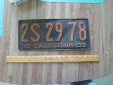 1933 california license for sale  Garden Grove