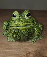 Figura de escultura em cerâmica grande vintage esmalte manchado sapo gramado jardim comprar usado  Enviando para Brazil