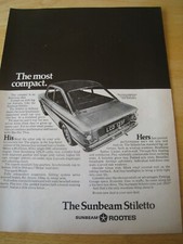 Sunbeam stiletto rootes for sale  BRISTOL