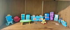 Usado, Lote de móveis de plástico para casa de bonecas Calico Critters Mattel e mais sortidos comprar usado  Enviando para Brazil