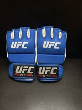 Luvas de treinamento UFC Practice and Grappling MMA - Grande azul e branco. comprar usado  Enviando para Brazil