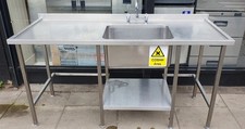 180cm commercial stainless for sale  LONDON