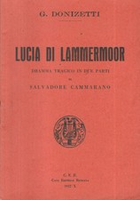 Lucia lammermoor. donizetti. usato  Italia