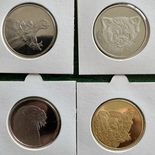 Usado, 4 Coin Memodailles  Token Souvenir SELWO  AVENTURA comprar usado  Enviando para Brazil