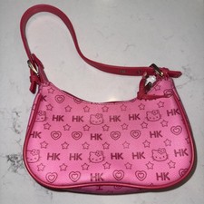 Bolsa de ombro Hello Kitty Sanrio Y2K 2003 monograma PVC coração estrela rosa quente comprar usado  Enviando para Brazil