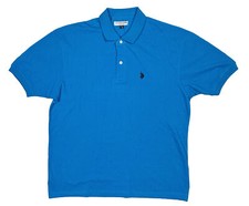 Polo ASSN dos EUA. Camisa polo masculina tamanho XL azul bordada logotipo polo casual masculina comprar usado  Enviando para Brazil
