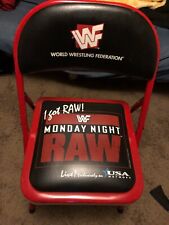 Cadeira de evento WWF WWE Monday Night Raw ringside Omaha 1998 vintage rara comprar usado  Enviando para Brazil