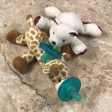 LOTE DE PELÚCIA LOVEY CHUPETA URSO DE PELÚCIA WUBBANUB MARY MEYER GIRAFA E XADREZ comprar usado  Enviando para Brazil