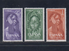 Rio Muni Espanha 1962 Conjunto Completo Em Estado Perfeito Nunca usado, sem marca de charneira Sc # 16 - 18 Cocar comprar usado  Enviando para Brazil