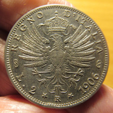 Lire 1906 araldica usato  Vaglio Serra