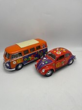 Usado, Road Signature 1:18 Diecast 62 VW Volkswagen Microbus & 67 Beetle Flower Power comprar usado  Enviando para Brazil