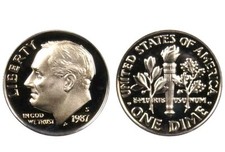 1987 roosevelt dime for sale  Marion