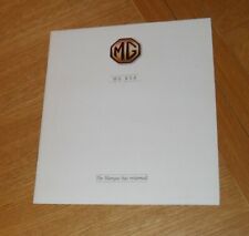 Rv8 brochure 1992 for sale  FAREHAM