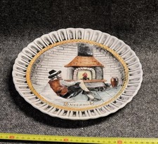 Piatto ceramica stagioni usato  Zuglio