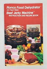 Usado, Ronco Food Dehydrator Yogurt Maker Beef Jerky Machine Instruction & Recipe Book segunda mano  Embacar hacia Argentina